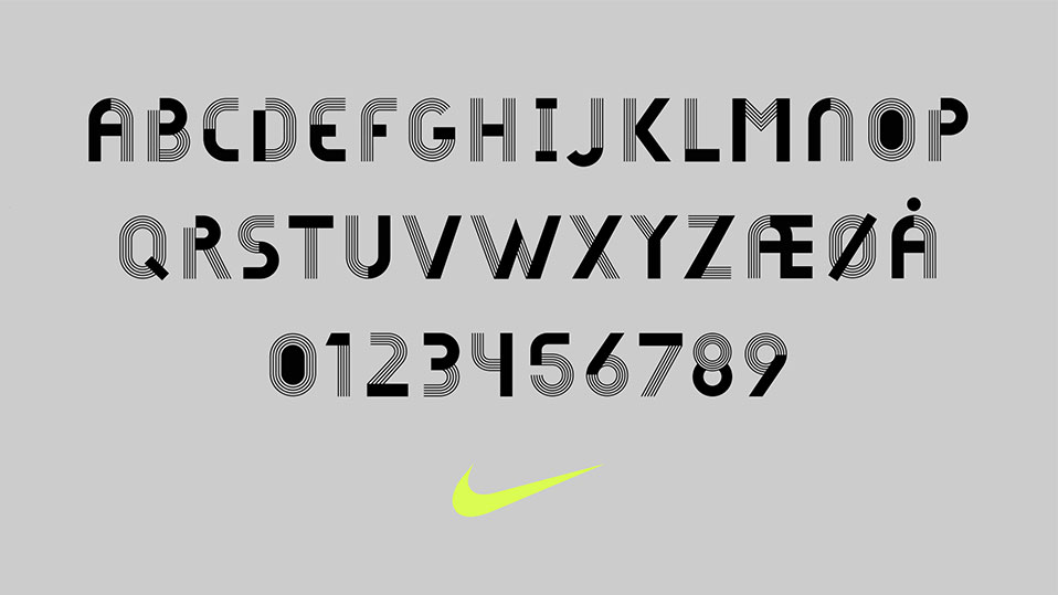 Nike free outlet font